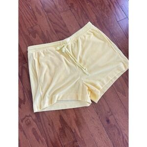 Como Vintage Women's‎ Sz L Terry Gym Shorts Womens Yellow Running Pickleball
